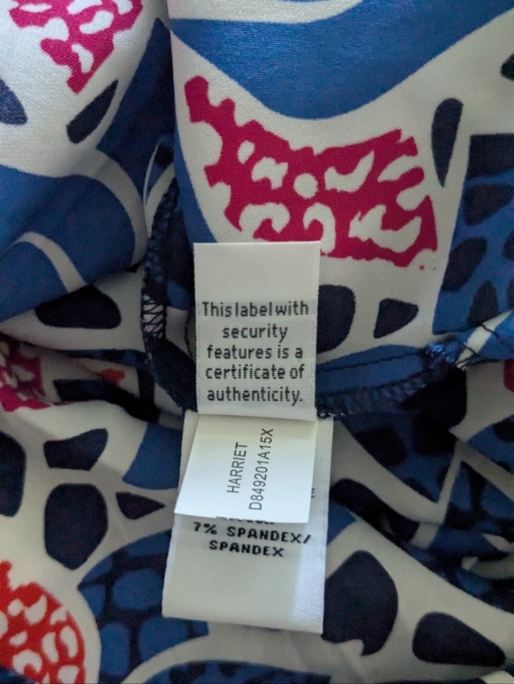 Diane Von Furstenberg Blue Floral Print Mini Dress - Picture 6 of 8
